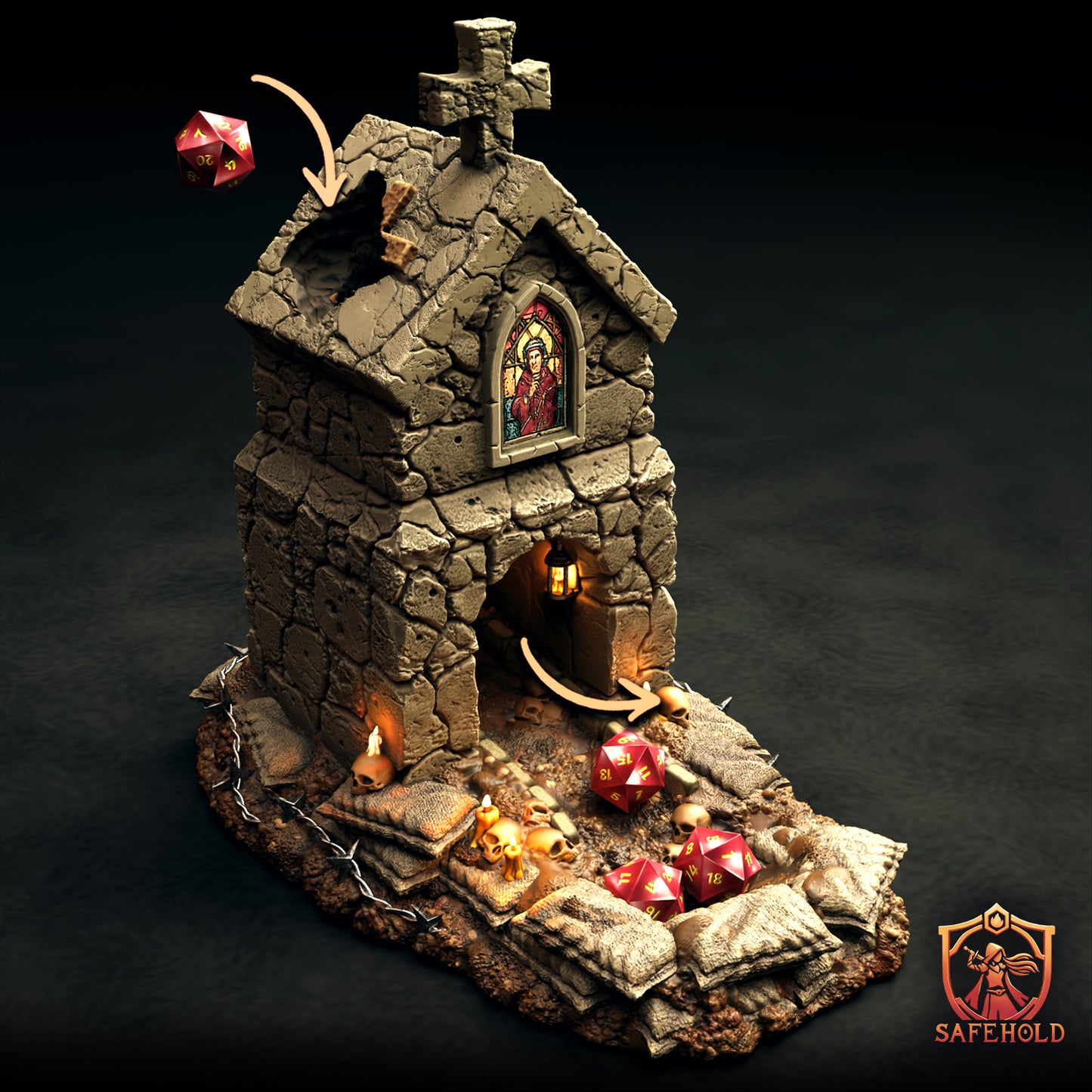 Sanctum Bunker – Trench Crusade Themed Dice Tower