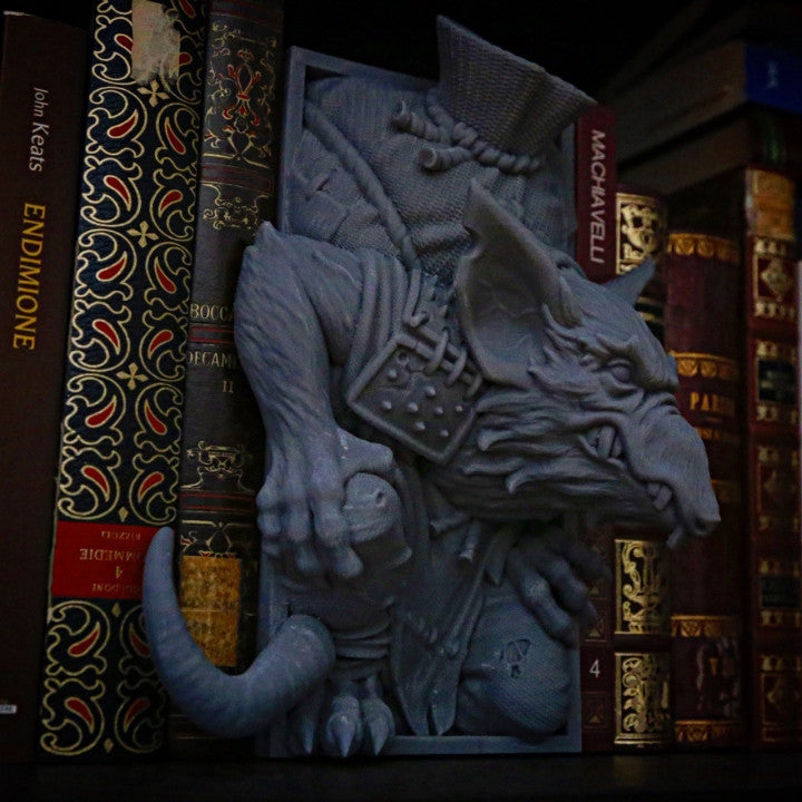Skittershank – Ratfolk Book Nook or Bookend Set