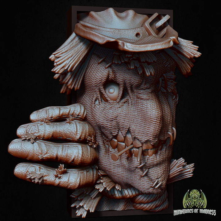 Harvest Horror – Scarecrow Book Nook or Bookend Set