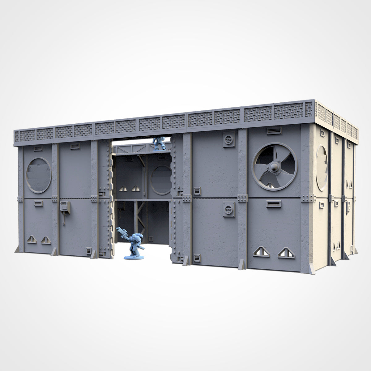 Modular Defenses – Industrial Wall System for 28–32mm Wargaming