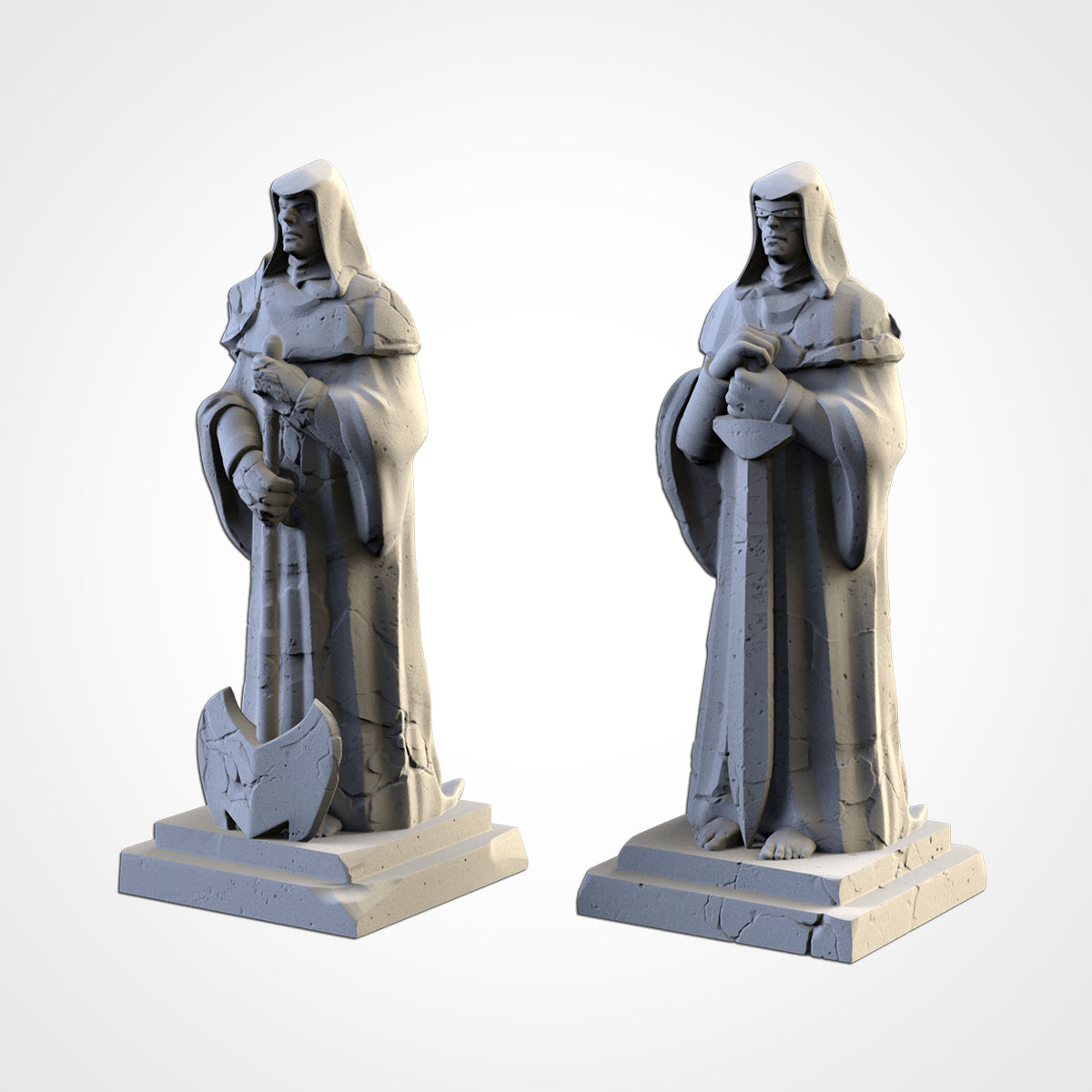 Ruined Statues – Ancient Monument Terrain for 28–32mm Games