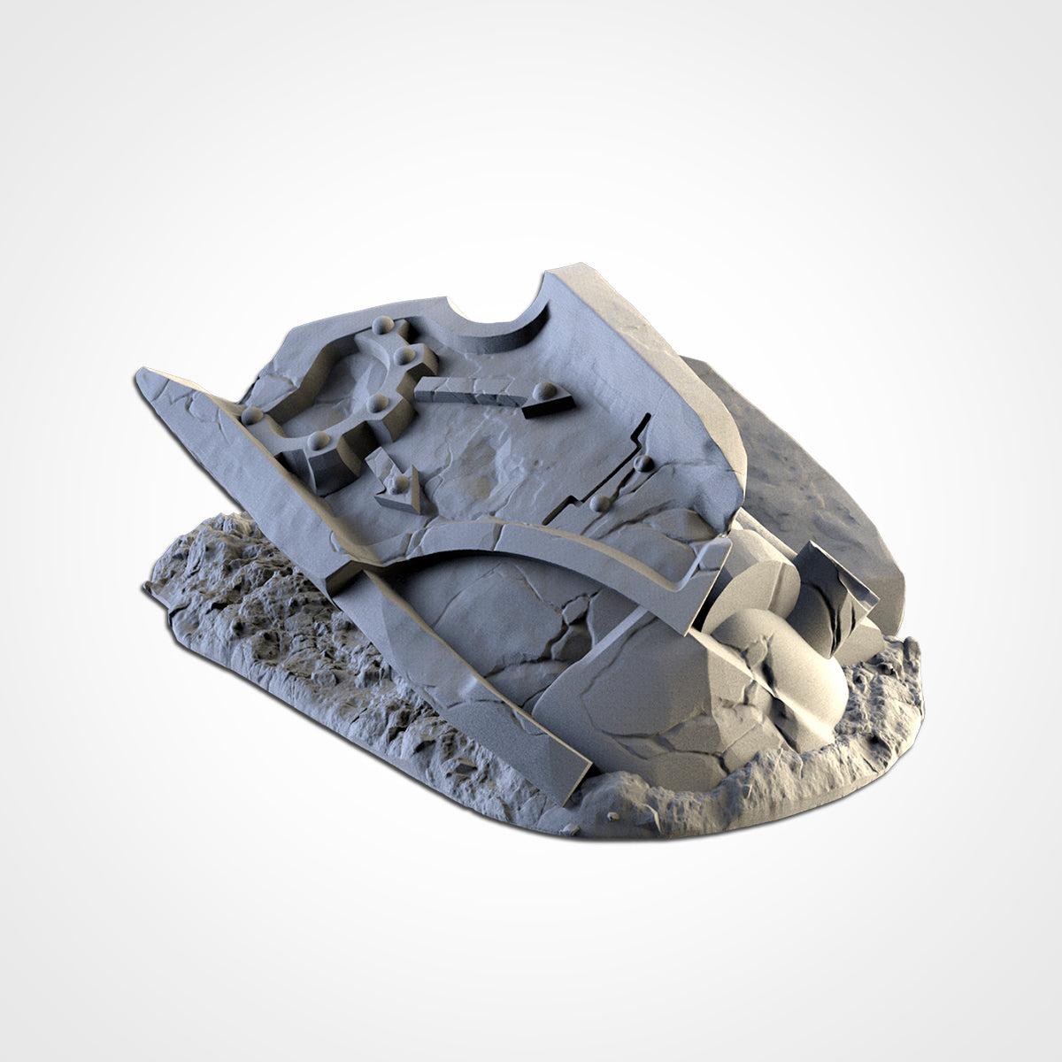 Destroyed Titan – Crashed God-Engine Wreckage for 28–32mm Games