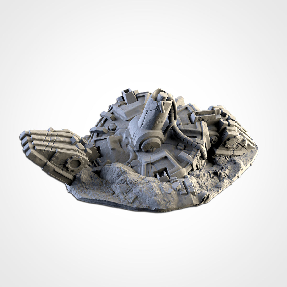 Destroyed Titan – Crashed God-Engine Wreckage for 28–32mm Games