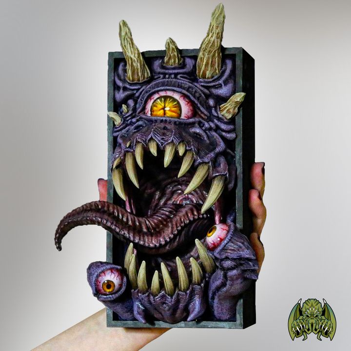 Void Watcher – Beholder Inspired Book Nook or Bookend Set