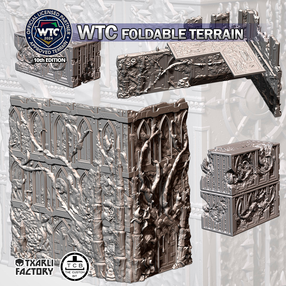 WTC Foldable Nids Set – Official 10th Edition Tournament Terrain for 28–32mm Games