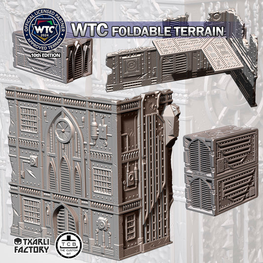 WTC Foldable Industrial Set – Official 10th Edition Tournament Terrain for 28–32mm Games