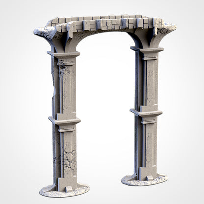 Stone Bridge – Ruined Gothic Arch Terrain for 28–32mm Games
