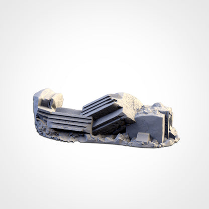 Stone Bridge – Ruined Gothic Arch Terrain for 28–32mm Games