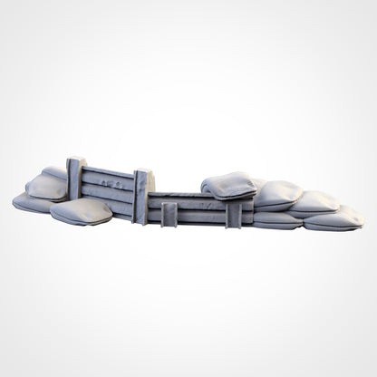 Street Barricades & Sandbags – Modular Cover Terrain for 28–32mm Games