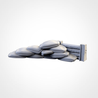 Street Barricades & Sandbags – Modular Cover Terrain for 28–32mm Games