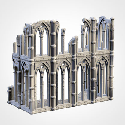 Cathedral Ruins – 3D Printed Gothic Terrain for 28–32mm Games