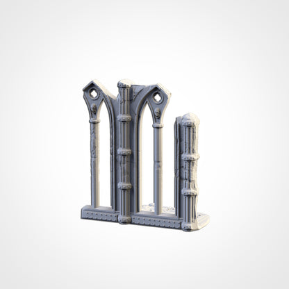 Cathedral Ruins – 3D Printed Gothic Terrain for 28–32mm Games