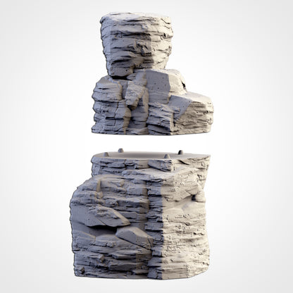 Rocky Mountains – Layered Stone Formations for 28–32mm Wargames