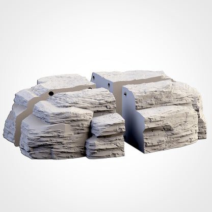Rocky Mountains – Layered Stone Formations for 28–32mm Wargames