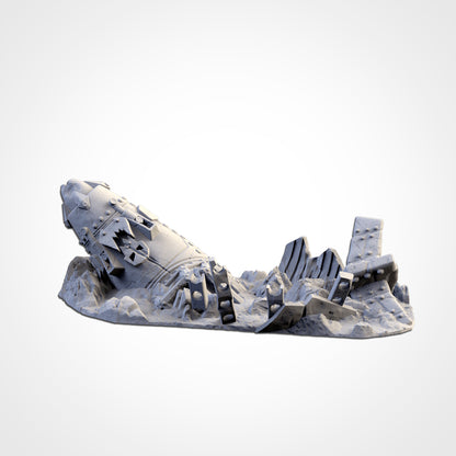 Wrecked Orc Planes – Crashed Aircraft Terrain for 28–32mm Games