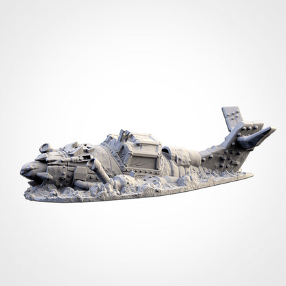 Wrecked Orc Planes – Crashed Aircraft Terrain for 28–32mm Games
