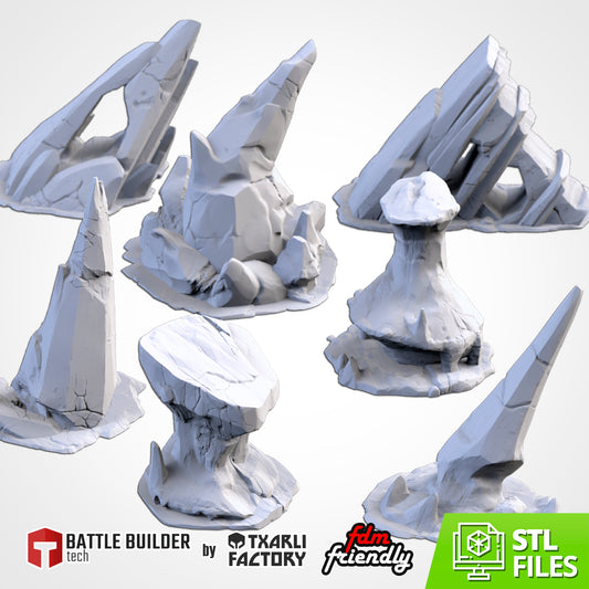 Ice Mountains – Jagged Glacier Terrain for 28–32mm Games