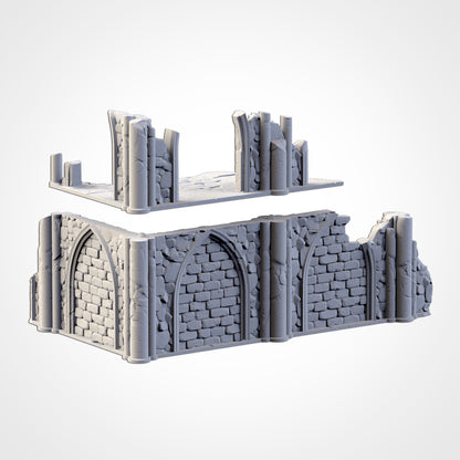 WTC Classic Ruins Set – Static Tournament Terrain for 28–32mm Games