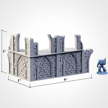 WTC Classic Ruins Set – Static Tournament Terrain for 28–32mm Games