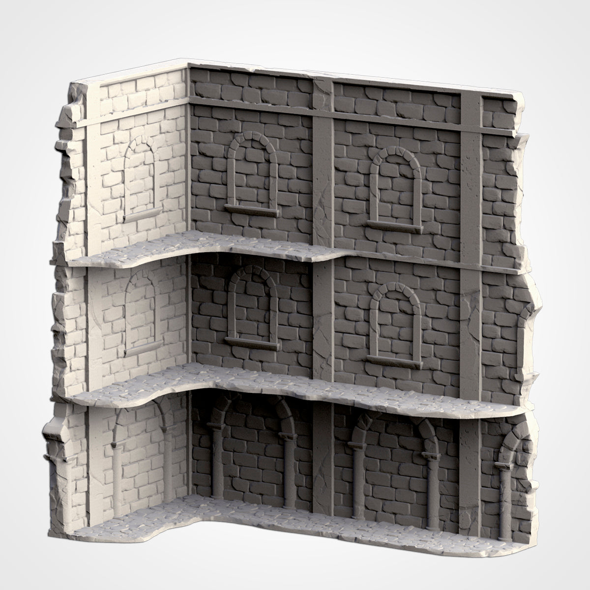 WTC Classic Ruins Set – Static Tournament Terrain for 28–32mm Games