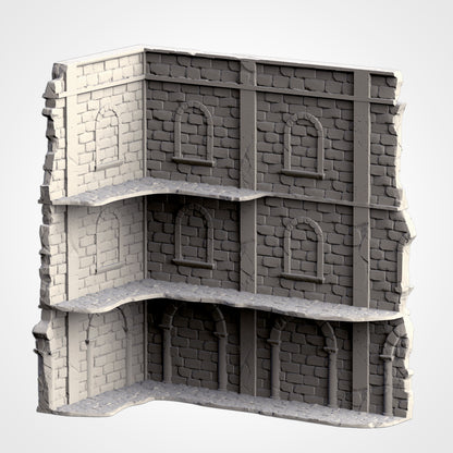 WTC Classic Ruins Set – Static Tournament Terrain for 28–32mm Games