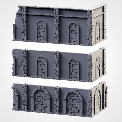 WTC Classic Ruins Set – Static Tournament Terrain for 28–32mm Games