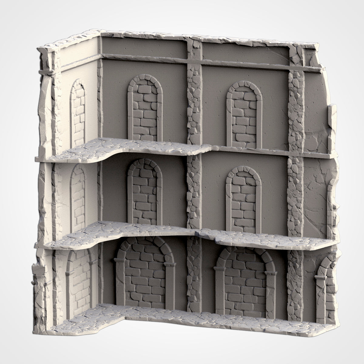 WTC Classic Ruins Set – Static Tournament Terrain for 28–32mm Games