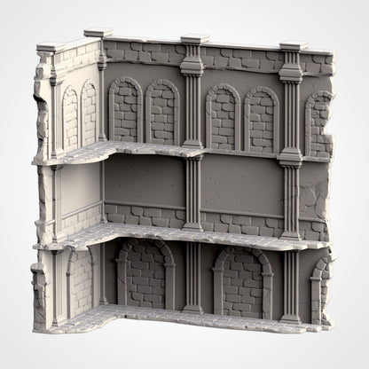 WTC Classic Ruins Set – Static Tournament Terrain for 28–32mm Games