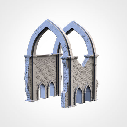Majestic Ruins – Gothic Arch Terrain for 28–32mm Wargaming