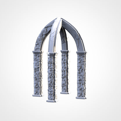 Majestic Ruins – Gothic Arch Terrain for 28–32mm Wargaming