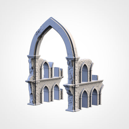Majestic Ruins – Gothic Arch Terrain for 28–32mm Wargaming