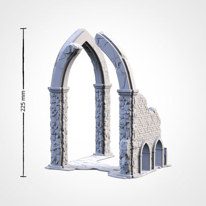 Majestic Ruins – Gothic Arch Terrain for 28–32mm Wargaming