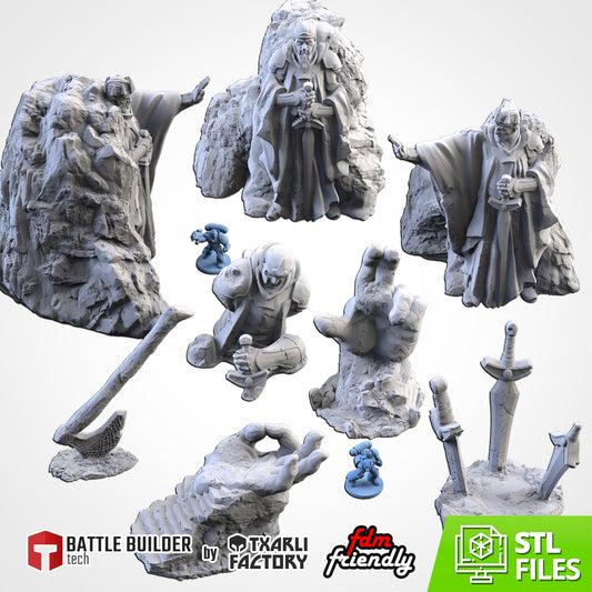 Middle Earth | 3D Printed Fantasy Monument Terrain for 28–32mm Wargaming