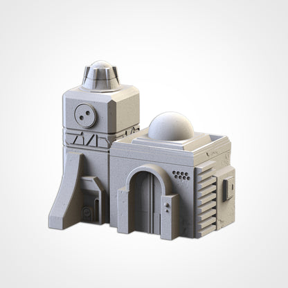 Desert Buildings – Modular Sci-Fi Outpost Set for 28–32mm Games