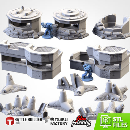 War Bunkers – Modular Military Fortifications for 28–32mm Games