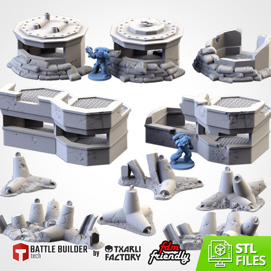 War Bunkers – Modular Military Fortifications for 28–32mm Games