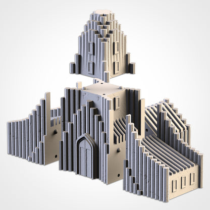 Cult Buildings – Brutalist Modular Terrain for 28–32mm Games