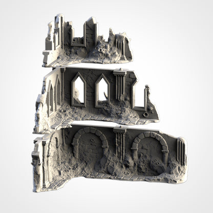 Infected Ruins – Corrupted Gothic Terrain for 28–32mm Games