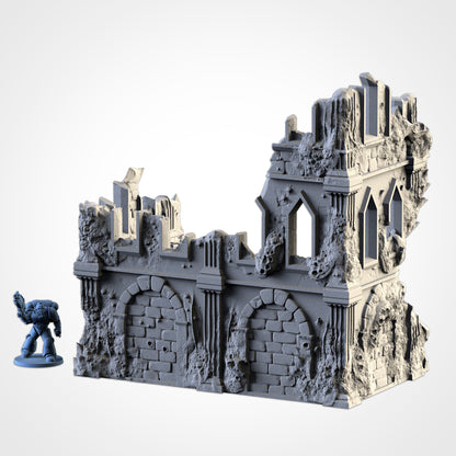 Infected Ruins – Corrupted Gothic Terrain for 28–32mm Games