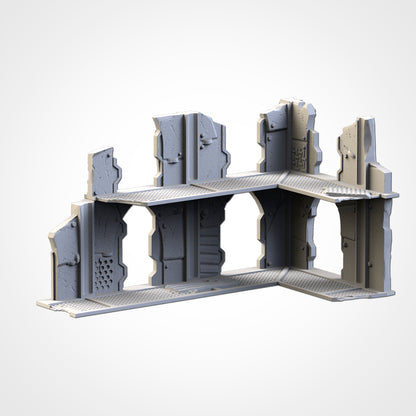 WTC Post-Apocalyptic Ruins Set – Static Tournament Terrain for 28–32mm Wargames