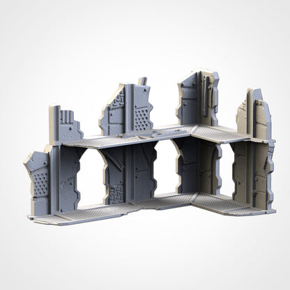 WTC Post-Apocalyptic Ruins Set – Static Tournament Terrain for 28–32mm Wargames