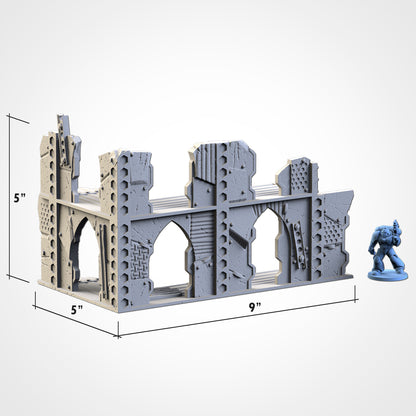 WTC Post-Apocalyptic Ruins Set – Static Tournament Terrain for 28–32mm Wargames