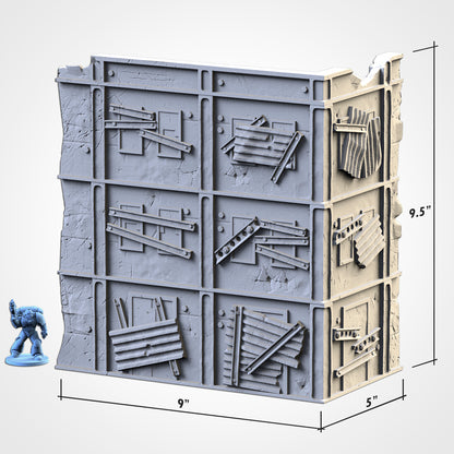 WTC Post-Apocalyptic Ruins Set – Static Tournament Terrain for 28–32mm Wargames