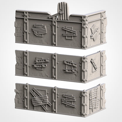 WTC Post-Apocalyptic Ruins Set – Static Tournament Terrain for 28–32mm Wargames