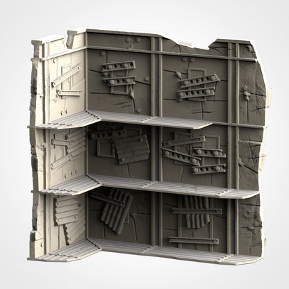 WTC Post-Apocalyptic Ruins Set – Static Tournament Terrain for 28–32mm Wargames