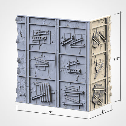 WTC Post-Apocalyptic Ruins Set – Static Tournament Terrain for 28–32mm Wargames