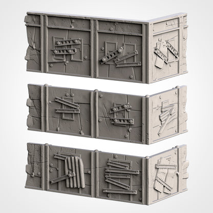 WTC Post-Apocalyptic Ruins Set – Static Tournament Terrain for 28–32mm Wargames