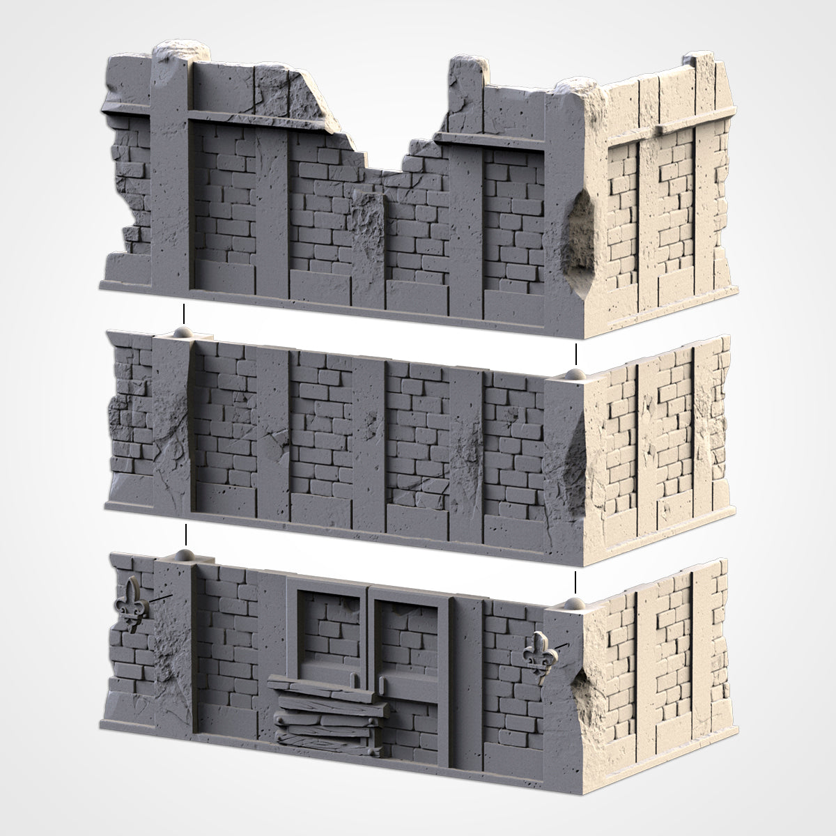 WTC City Ruins Set – Static Tournament Terrain for 28–32mm Games