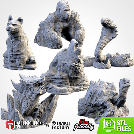 Animal Rocks – Scenic Landmark Terrain for 28–32mm Games