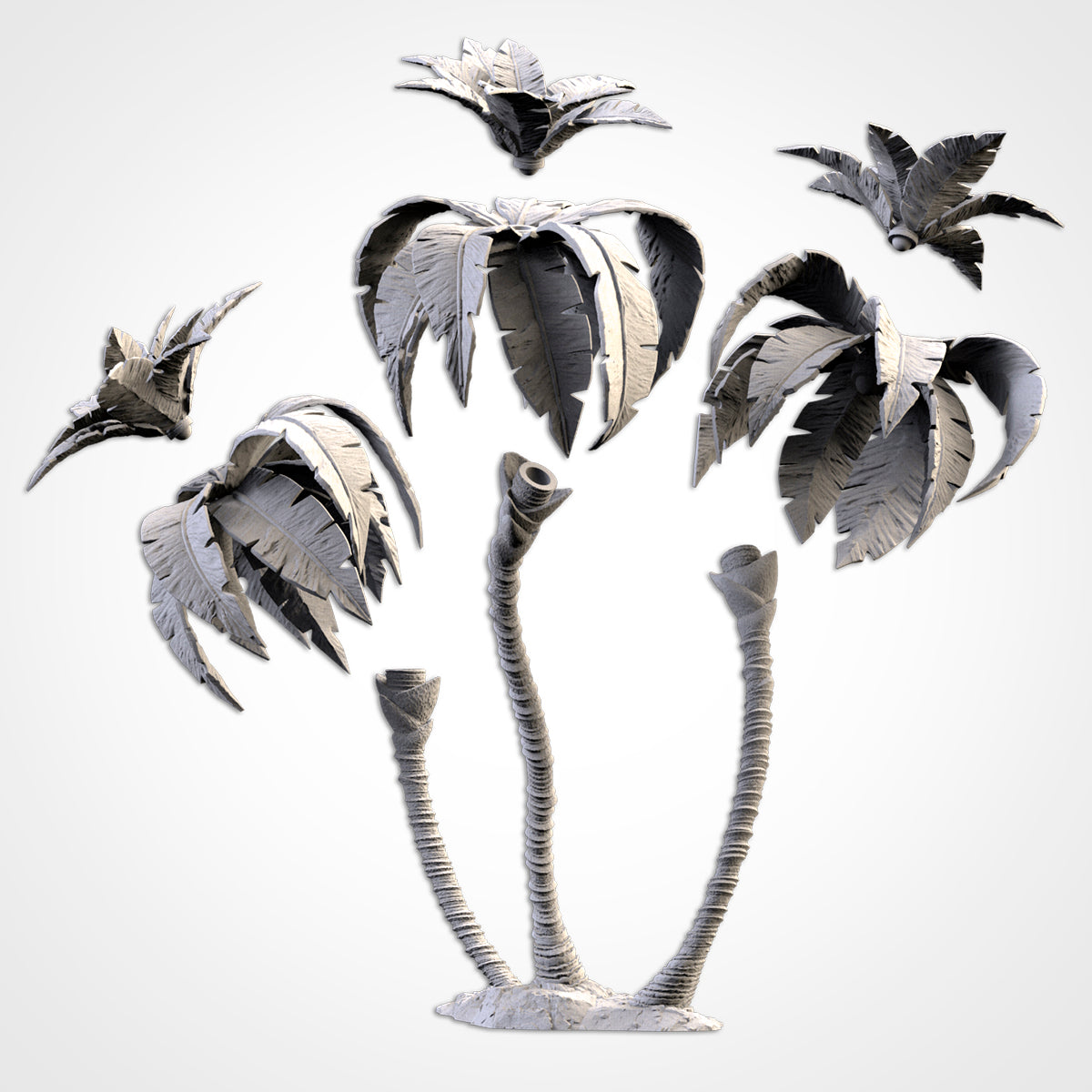 Palm Trees – Jungle & Island Terrain for 28–32mm Miniature Games